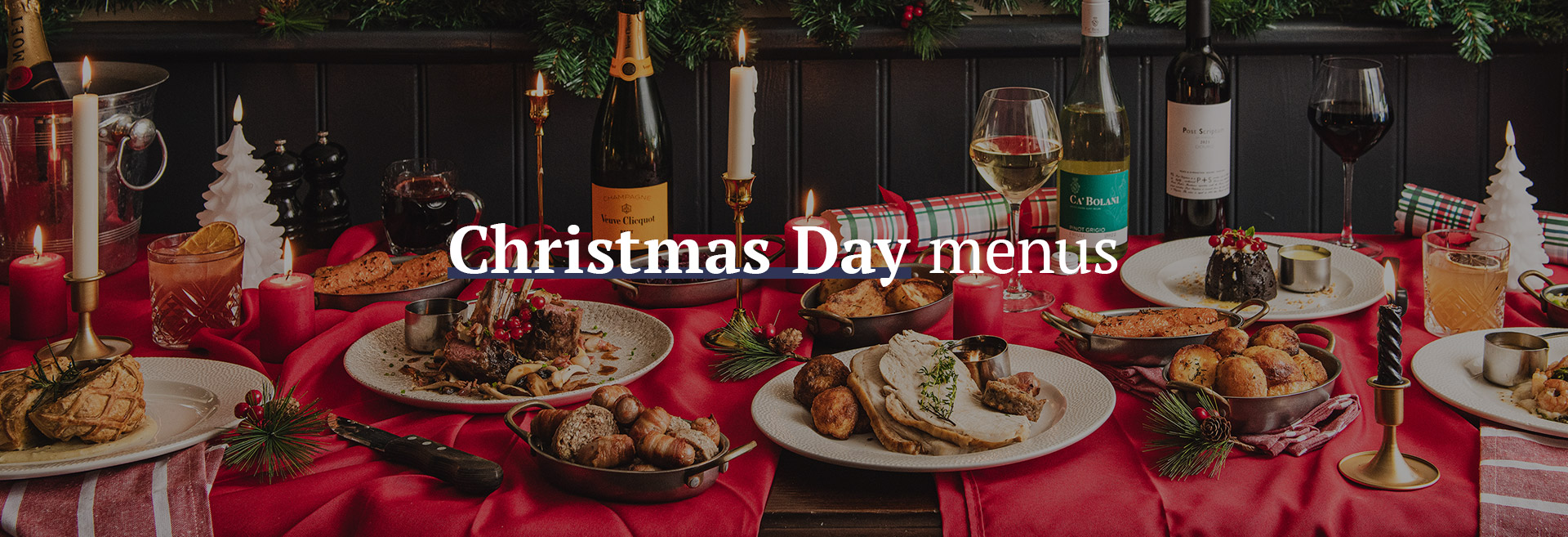 Christmas Day Menu at The Rose and Thistle