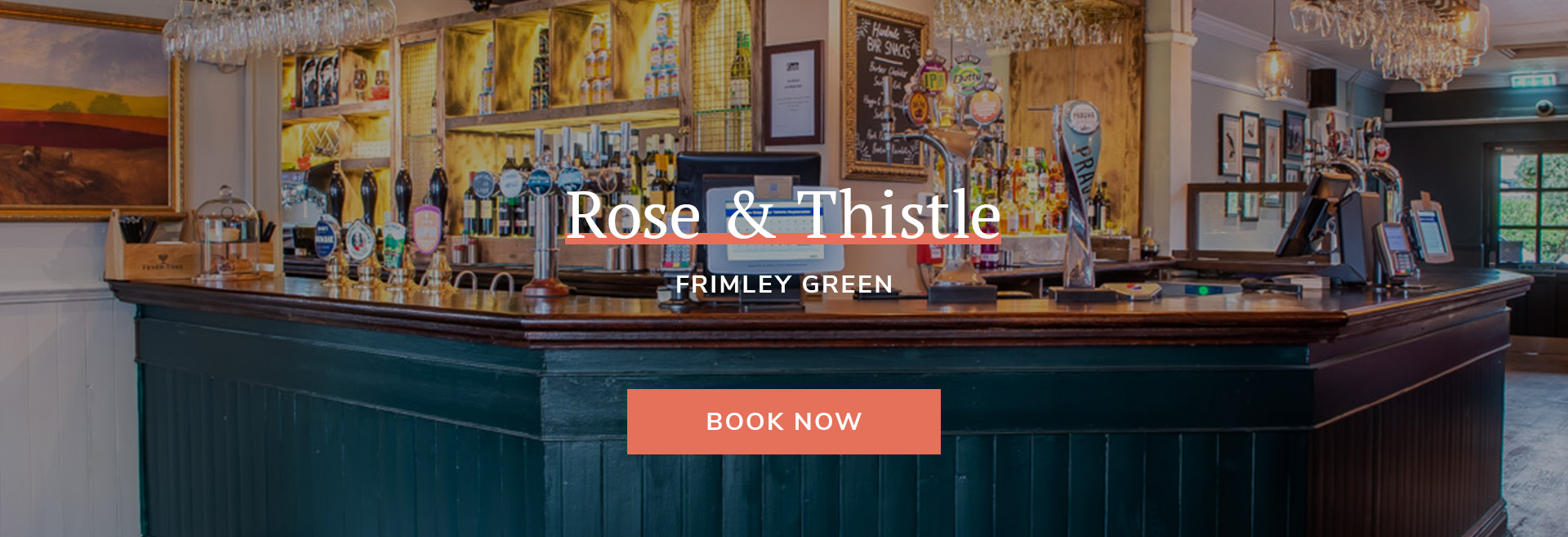 Come down to your local pub at The Rose and Thistle in Camberley